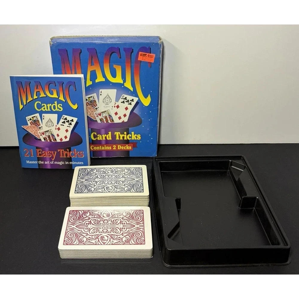 Vintage 1996 Hoyle Magic 21 Card Tricks - 2 Decks